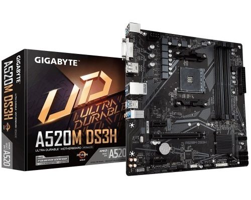 MOTHERBOARD GIGABYTE AMD A520M DS3H