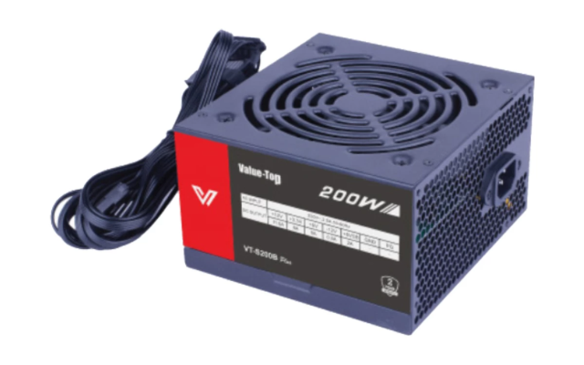 POWER SUPPLY VALUE TOP 200W VT-S200B